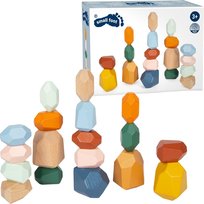 Drewniane balansujące kamienie - klocki Montessori small foot
