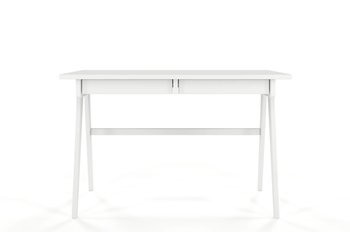 Drewniane biurko z szufladami Visby EDDA / biały RAL - SKANDICA