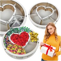 Drewniane Box Pudełko na prezent herbatę słodycze 40cm Walentynki Urodziny