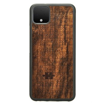 Drewniane etui Google Pixel 4 Puzzle Imbuia ForestZone - ForestZone