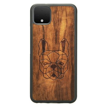 Drewniane etui Google Pixel 4 XL Buldog Francuski Imbuia ForestZone - ForestZone