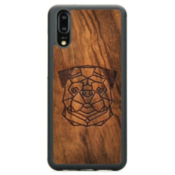 Drewniane etui Huawei P20 Mops Imbuia ForestZone - ForestZone