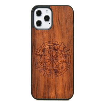 Drewniane etui iPhone 12 Pro Max Znak Zodiaku Baran Imbuia ForestZone - ForestZone