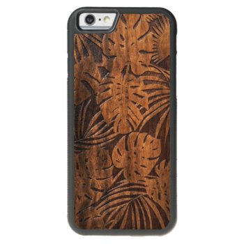 Drewniane etui iPhone 6/6S Plus Jungle Monstera Imbuia ForestZone - ForestZone