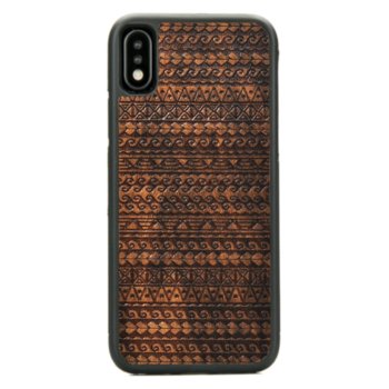 Drewniane etui iPhone XR Tatuaż Maori Imbuia ForestZone - ForestZone