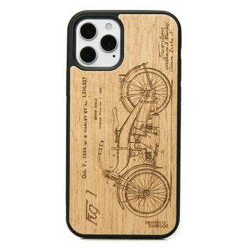 Drewniane Etui na iPhone 12 / 12 Pro HARLEY PATENT ANIEGRE - Bewood