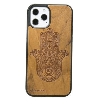 Drewniane Etui na iPhone 12 Pro Max HAMSA IMBUIA - Bewood