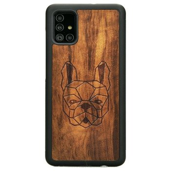 Drewniane etui Samsung Galaxy A71 5G Buldog Francuski Imbuia Forestzone - ForestZone