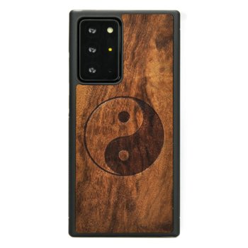 Drewniane etui Samsung Galaxy Note 20 Ultra Ying Yang Imbuia ForestZone - ForestZone