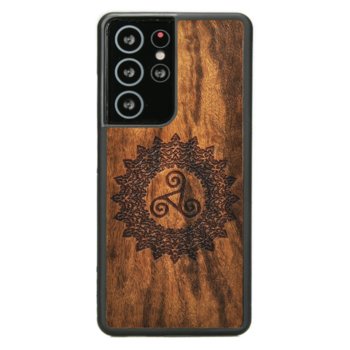 Drewniane etui Samsung Galaxy S21 Ultra Triskelion Imbuia ForestZone - ForestZone