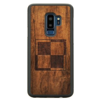 Drewniane etui Samsung Galaxy S9 Plus Szachownica Lotnicza Imbuia ForestZone Patriot - ForestZone