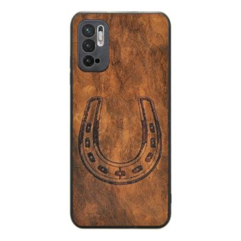 Drewniane etui Xiaomi Redmi Note 10 5G Podkowa Imbuia Forestzone - ForestZone