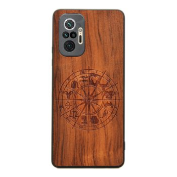 Drewniane etui Xiaomi Redmi Note 10 Pro Znak Zodiaku Baran Imbuia Forestzone - ForestZone