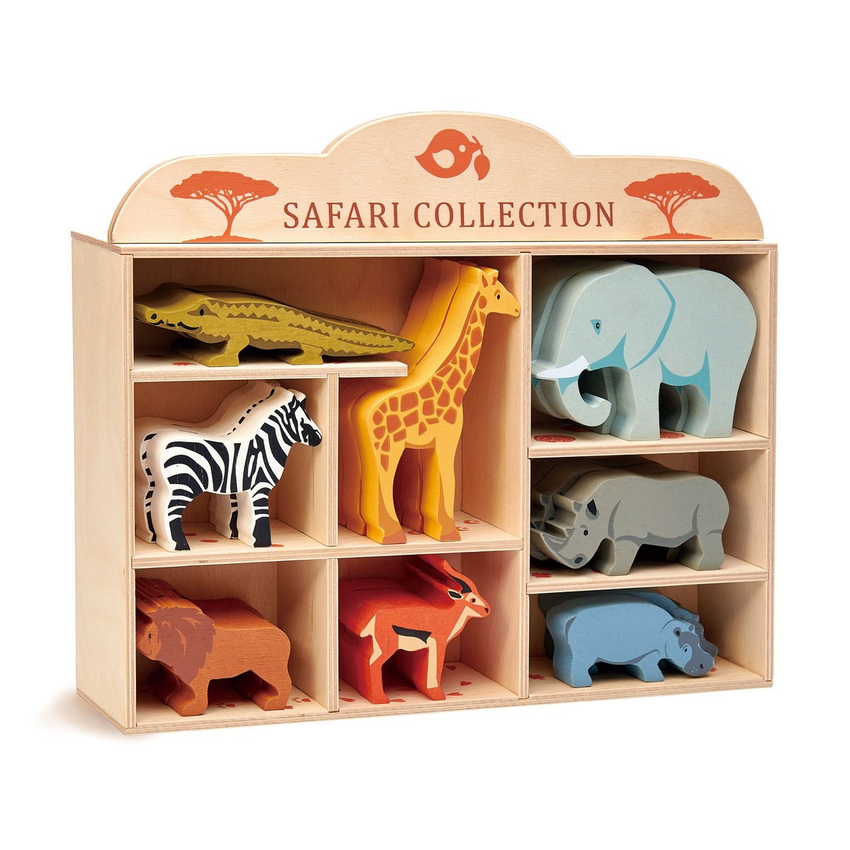 Фото - Фігурки / трансформери Drewniane figurki do zabawy - zwierzęta Safari, Tender Leaf Toys