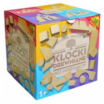 Drewniane Klocki Ekologiczne Naturalne od 1 Roku 54 el. Pols Bączek