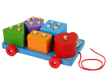 Drewniane Klocki Platforma Na - Lean Toys