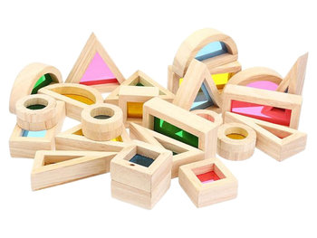 Drewniane Klocki Trójwymiarowe - Lean Toys