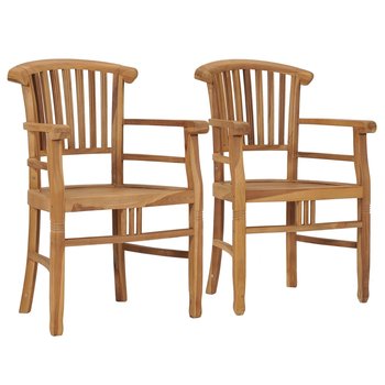 Drewniane krzesła ogrodowe 2 szt. (61x53x95 cm) - Zakito