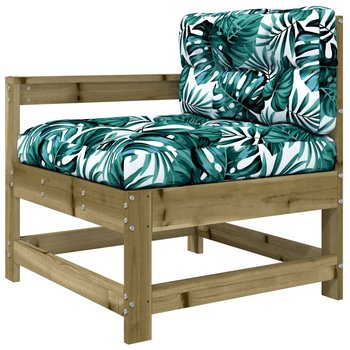 Drewniane krzesło ogrodowe z poduszkami - 66x62x70 / AAALOE - Inny producent