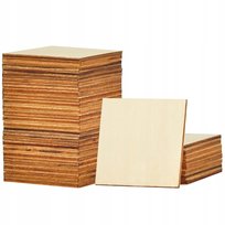 Drewniane kwadraty ze sklejki do ozdabiania 100SZT