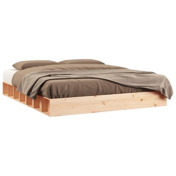 Drewniane łóżko 150x200 cm, sosna, bez materaca - Zakito