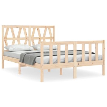 Drewniane łóżko 195,5x140,5x100cm, lite drewno sos - Zakito