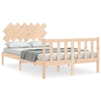 Drewniane łóżko, 195,5x140,5x81 cm, sosna - Zakito