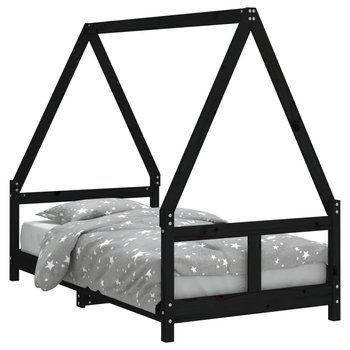 Drewniane łóżko-dom dla dzieci, 165,5x85,5x133cm,  / AAALOE - Zakito