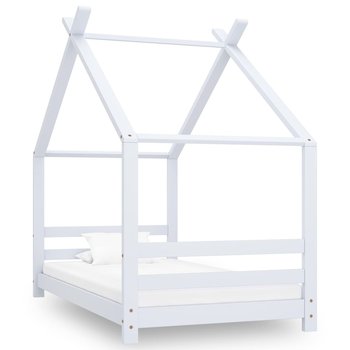 Drewniane łóżko domek 80x160 białe - Inna marka