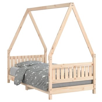 Drewniane łóżko dziecięce, 165,5 x 85,5 x 146 cm,  / AAALOE - Zakito