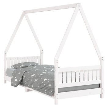 Drewniane łóżko dziecięce - 205,5 x 85,5 x 146 cm, / AAALOE - Zakito
