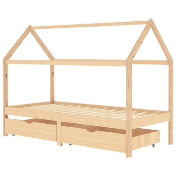 Drewniane łóżko dziecięce Dom na drzewie z szuflad - Inna marka
