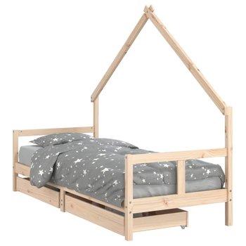 Drewniane łóżko dziecięce Domki Lite drewno sosnow - Inna marka