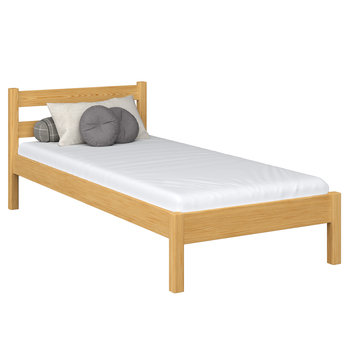 Drewniane łóżko pojedyncze N01 sosna naturalna 80x190 - N-Wood