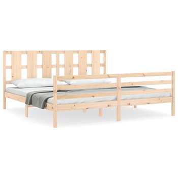 Drewniane łóżko sosnowe 180x200 cm, naturalne / AAALOE - Zakito Home