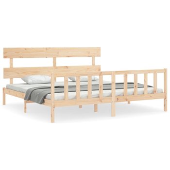 Drewniane łóżko sosnowe 180x200 cm, naturalny kolo / AAALOE - Zakito Home