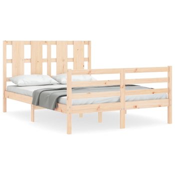 Drewniane łóżko sosnowe 195,5x140,5x100 cm - Zakito