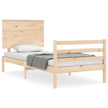 Drewniane łóżko sosnowe 195,5x80,5x82,5 cm, natura - Zakito Europe