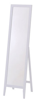 Drewniane lustro stojące PROFEOS Regis, białe, 44x35x134 cm - Profeos