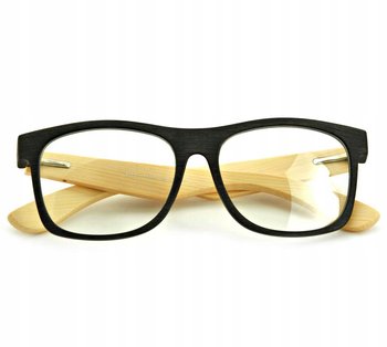 Drewniane okulary nerd z filtrem niebieskim unisex - ESTILLO