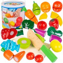 Drewniane Owoce I Warzywa Do Krojenia Na Rzepy Nóż Deska Kinderplay