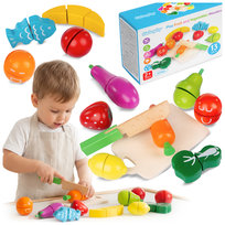 Drewniane Owoce I Warzywa Do Krojenia Na Rzepy Nóż Deska Kinderplay