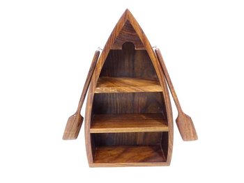 Drewniane półeczki w kształcie łodzi - GiftDeco