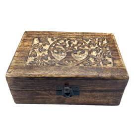 Drewniane Pudełko 15x10x6 cm - Drzewo Życia - ANCIENT WISDOM