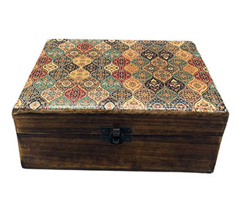 Drewniane pudełko z ceramiczną powłoką – Arabeska Duże - AWGifts