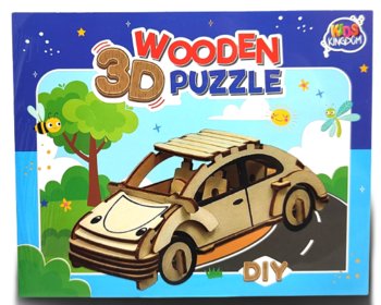 Drewniane Puzzle 3D - Samochód - KARSTEN