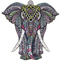 Drewniane Puzzle Antyczny Mamut A3