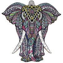 Drewniane Puzzle Antyczny Mamut A4