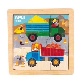 Drewniane puzzle Apli Kids - Ciężarówka 3+ - APLI Kids
