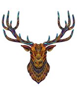 Drewniane Puzzle dla dorosłych Jeleń XXL 214 el.